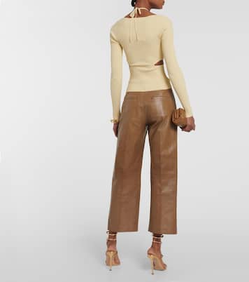 Top Elenor in maglia a coste con cut-out | Simkhai