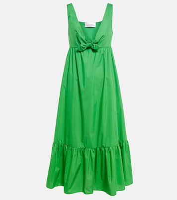 Vestido midi en popelín de algodón | REDValentino
