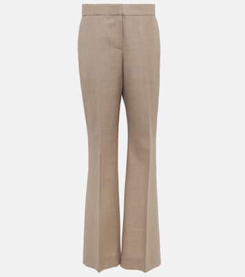 Baer mid-rise wool pants | The Row