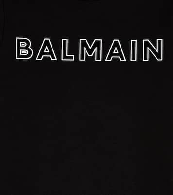 Camiseta de algodón con logo | Balmain Kids