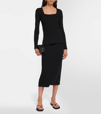 Leisure - Gonna midi Orosei in maglia | Max Mara