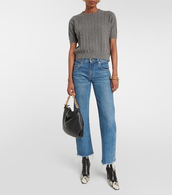 Olivia Medium leather shoulder bag | Khaite