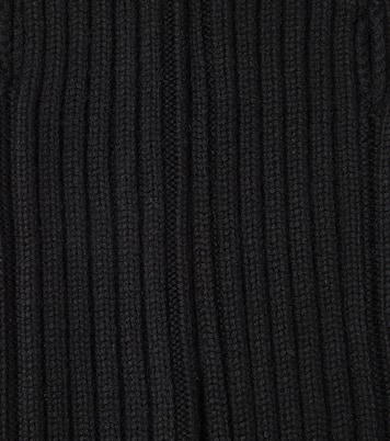 Guanti in maglia di lana a coste | Toteme