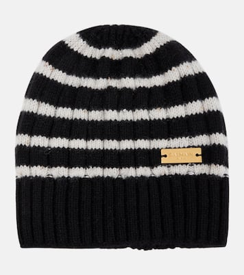 Berretto in cashmere a righe | Balmain