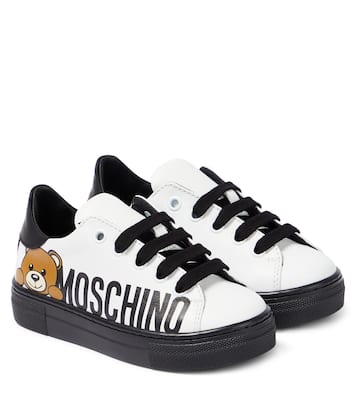 Zapatillas de piel con logo | Moschino Kids