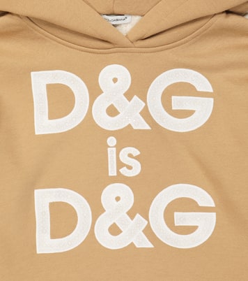 Sudadera en mezcla de algodón con logo | Dolce&Gabbana Kids
