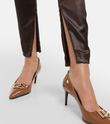 Leggings a vita alta in vinile | Dolce&Gabbana