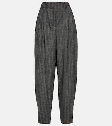 Pinstriped wool wide-leg pants | Stella McCartney