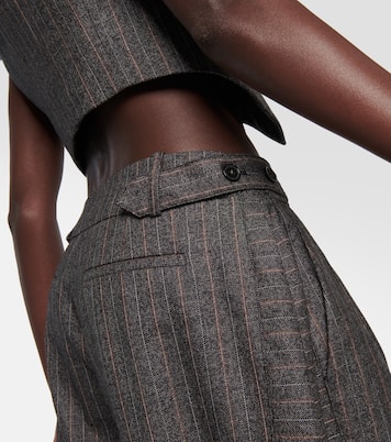 Pinstriped wool wide-leg pants | Stella McCartney