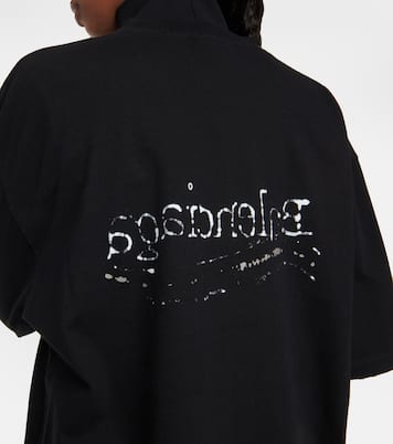 Camiseta en jersey de algodón con logo | Balenciaga