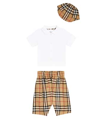 Baby Set aus Hemd, Hose und Hut | Burberry Kids