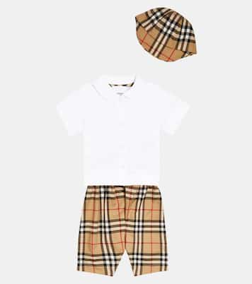 Baby Set aus Hemd, Hose und Hut | Burberry Kids