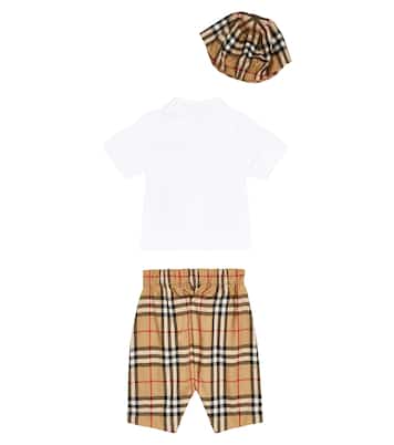 Baby Set aus Hemd, Hose und Hut | Burberry Kids