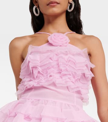 Florian ruffled organza minidress | Staud