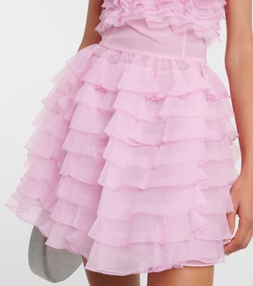 Florian ruffled organza minidress | Staud