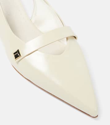 Leather slingback ballet flats | Max Mara