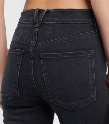 High-Rise Flared Jeans Carson mit Federn | Veronica Beard