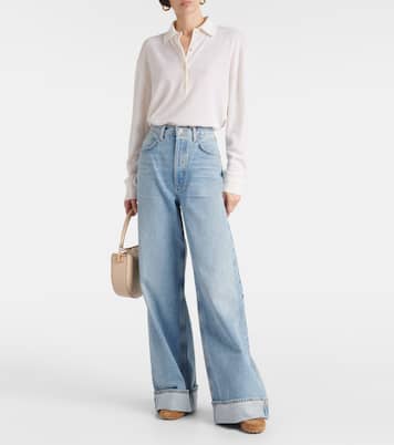 Jeans Dame a gamba larga e vita alta | Agolde