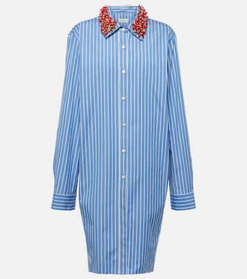 Camisa de popelín de algodón a rayas | Dries Van Noten