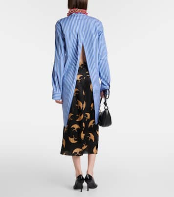Camisa de popelín de algodón a rayas | Dries Van Noten