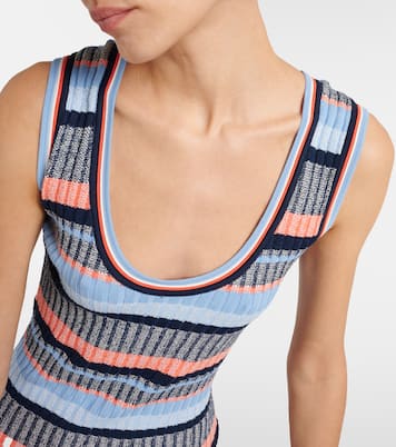 Vestido midi Fabiana acanalado | Veronica Beard