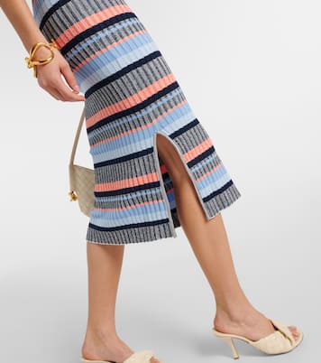 Vestido midi Fabiana acanalado | Veronica Beard
