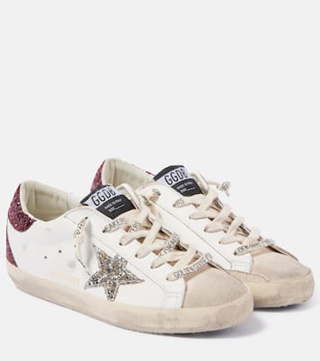 Super-Star embellished leather sneakers | Golden Goose