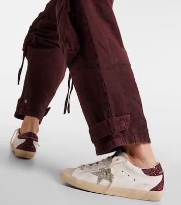 Super-Star embellished leather sneakers | Golden Goose