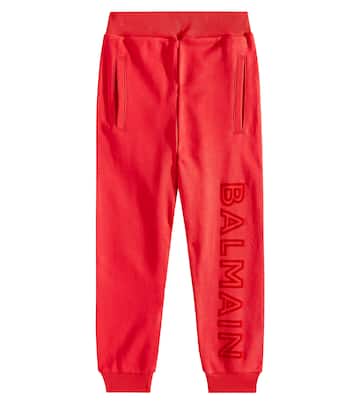 Pantalones deportivos de algodón | Balmain Kids