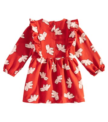 Baby Freedom Bird ruffled cotton-blend dress | Bobo Choses