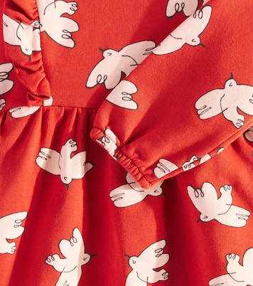 Baby Freedom Bird ruffled cotton-blend dress | Bobo Choses