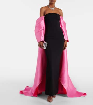 Robe Kyla aus Twill und Crêpe | Solace London