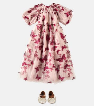 Abito Butterfly in tulle con ricamo | Petite Amalie  