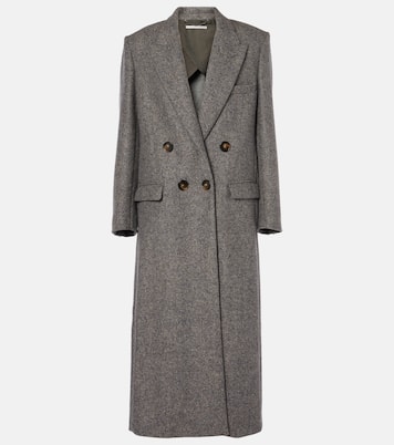 Abrigo cruzado de mezcla de lana | Stella McCartney