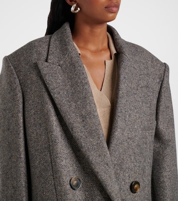 Abrigo cruzado de mezcla de lana | Stella McCartney