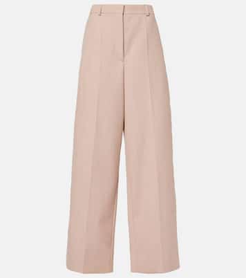 Pantalon ample à taille basse en laine | Stella McCartney