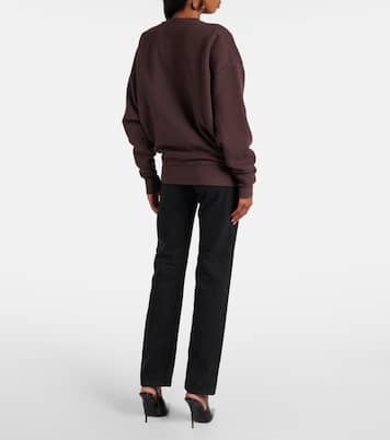 Sudadera de algodón con logo bordado | Saint Laurent