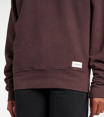 Sudadera de algodón con logo bordado | Saint Laurent