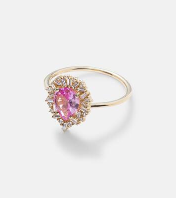 Bague en or 18 ct, diamants et saphir | Suzanne Kalan
