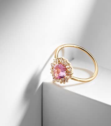 Bague en or 18 ct, diamants et saphir | Suzanne Kalan