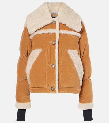 Giacca in velluto a coste con shearling | Moncler