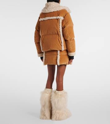 Giacca in velluto a coste con shearling | Moncler