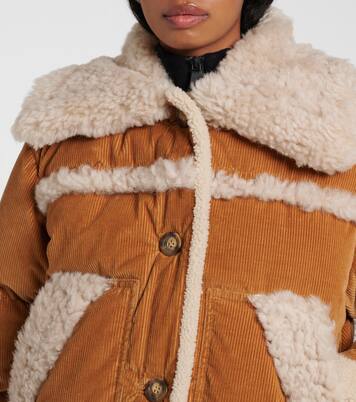 Giacca in velluto a coste con shearling | Moncler