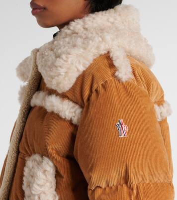 Giacca in velluto a coste con shearling | Moncler