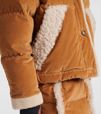 Giacca in velluto a coste con shearling | Moncler