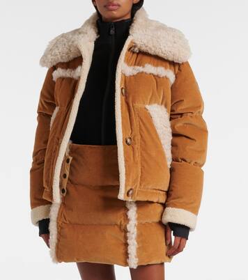 Giacca in velluto a coste con shearling | Moncler