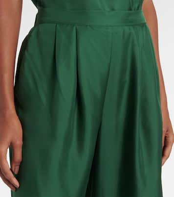 Weite Hose Isola aus Seiden-Twill | Asceno