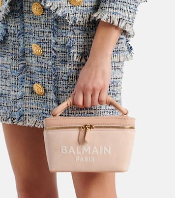 Beauty case B-Army in suede e pelle | Balmain