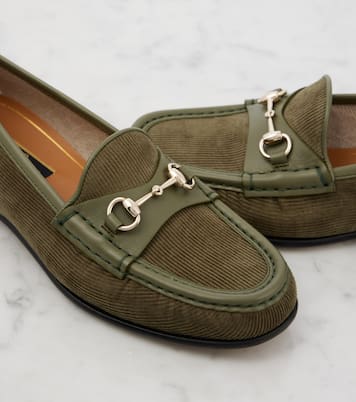Mocassins Horsebit 1953 en velours côtelé | Gucci