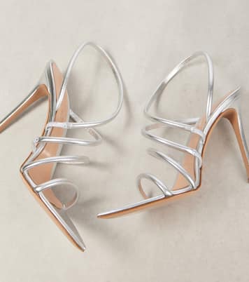 Sandali Ettie 105 in pelle metallizzata | Gianvito Rossi